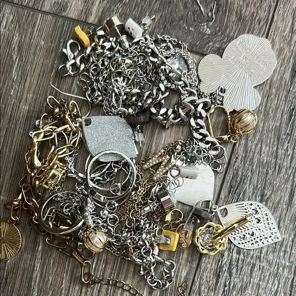 Assorted Silver and Gold Jewelry Box. Mystery Jewelry Box for Kids and Teens. - Picture 2 of 4